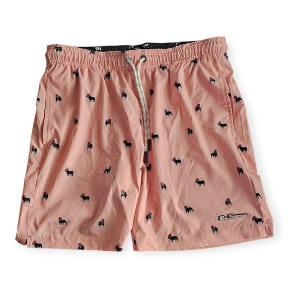 Ben Sherman Pink Blossom Bulldog Men's Size Medium Swim Trunks - Picture 1 of 10